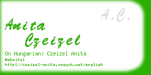 anita czeizel business card